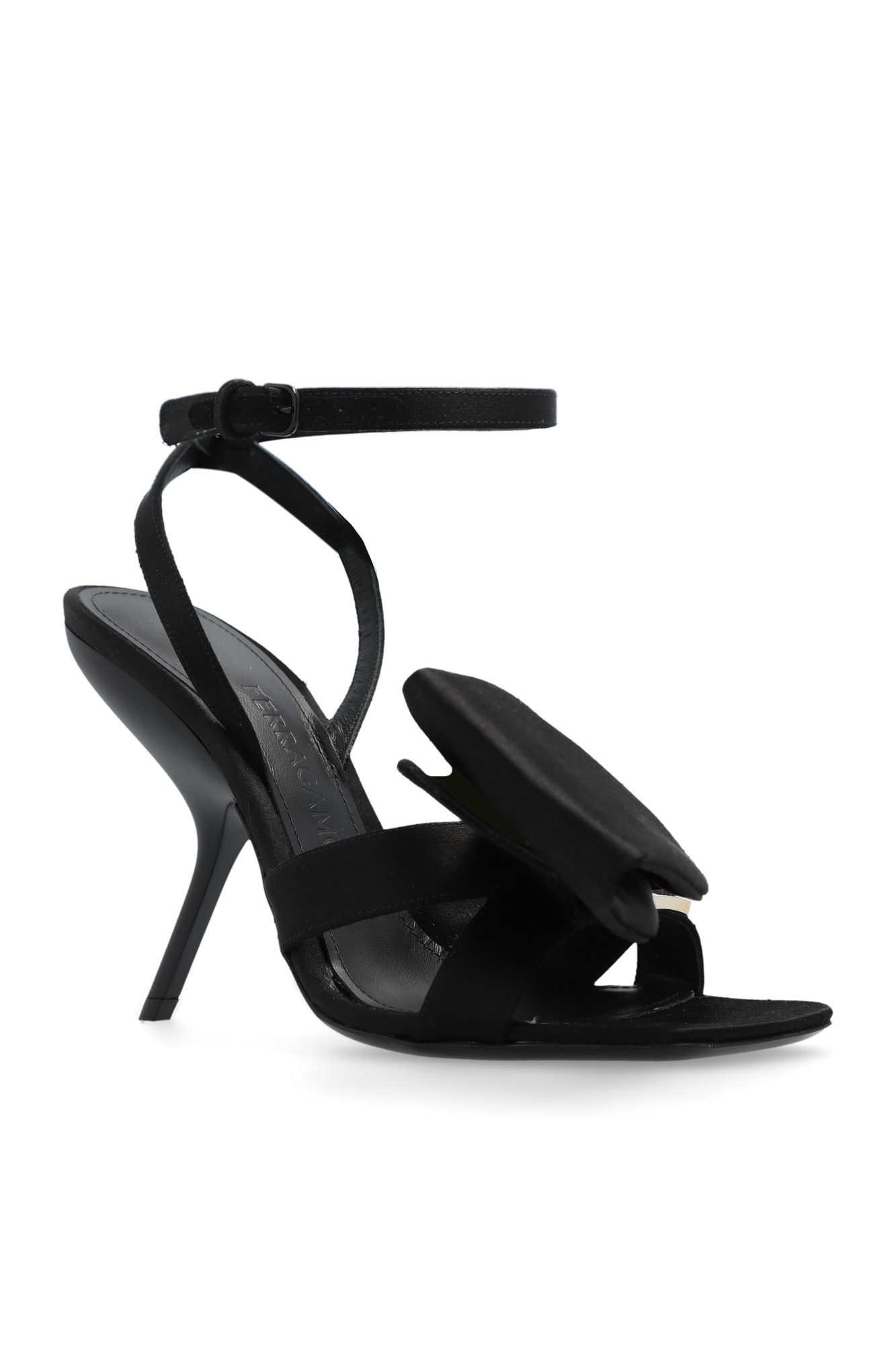 Ferragamo black outlet sandals